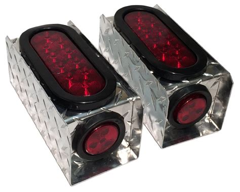 steel box trailer lights|trailer light boxes aluminum.